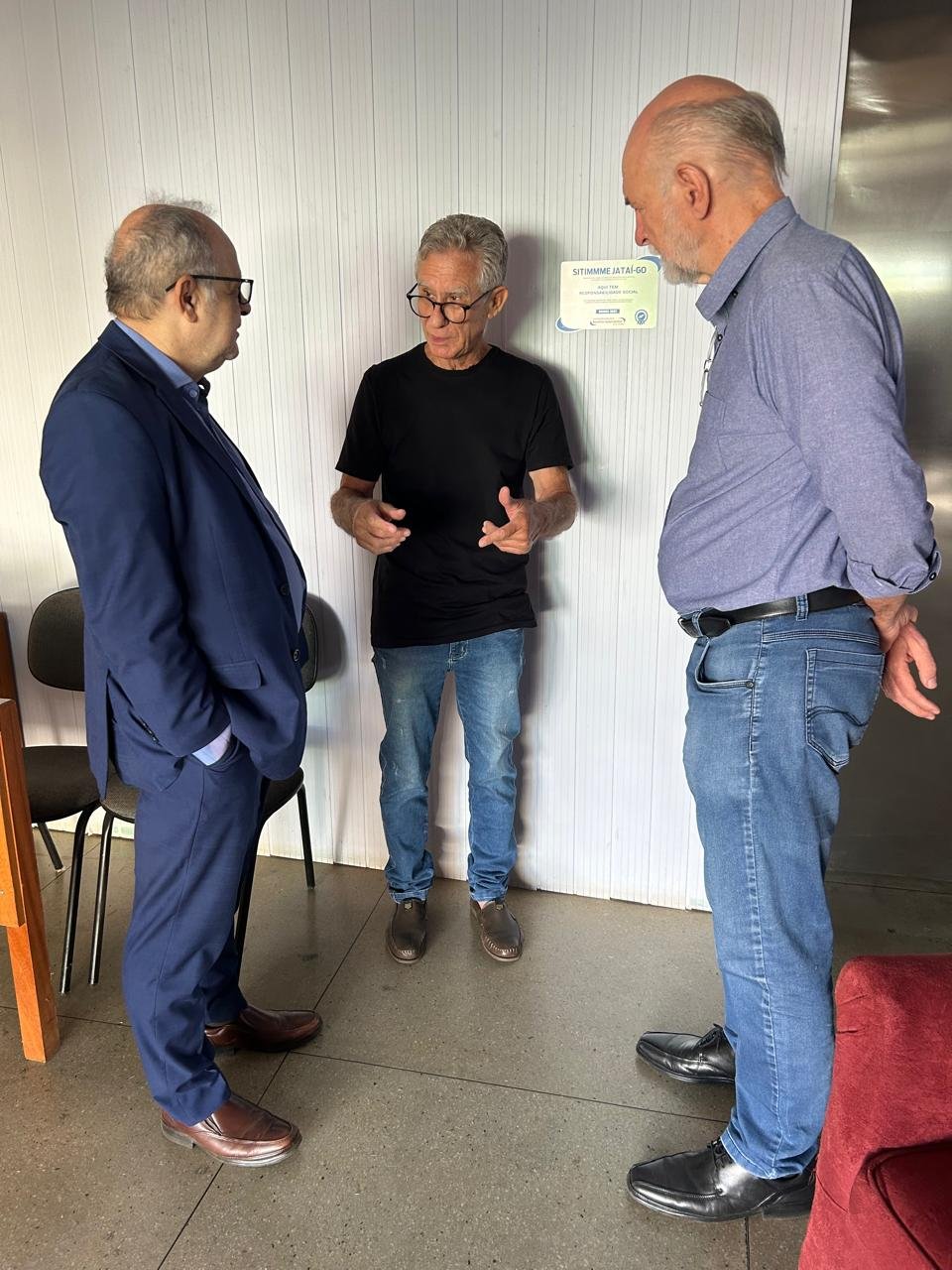 Visita de Fábio Tokarski ao SindMetal Jataí
